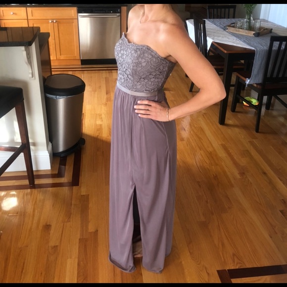 David’s bridal strapless dress - Picture 1 of 5